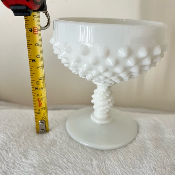 Vintage Fenton Glass Hobnail Champagne Glass - Picture 2 of 3